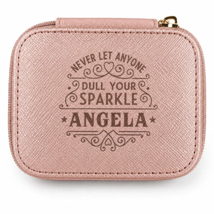 This H & H Gifts Personalised Jewellery Box combines heartfelt sentiment with practical, everyday elegance for Angela. 