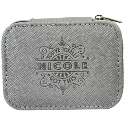 Personalised Jewellery Box featuring the name Nicole, designed to store and organize jewelry and small keepsakes.