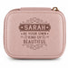  This H & H Gifts Personalised Jewellery Box combines heartfelt sentiment with practical elegance. 