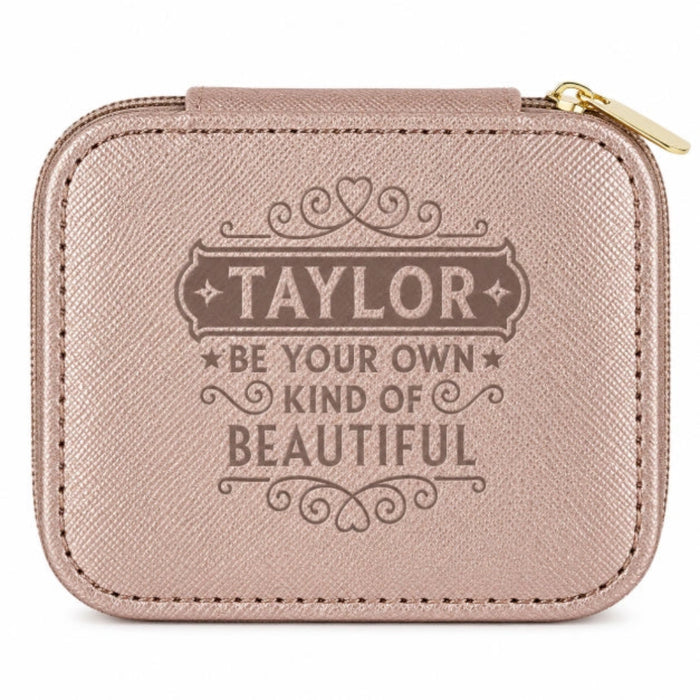 Celebrate someone special with the H & H Gifts Personalised Jewellery Box – Taylor.