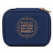  the H & H Gifts Sparkle Blue Travel Jewelry Box. This beautifully designed travel case keeps rings, earrings, bracelets, and necklaces safe and organised on the go. 