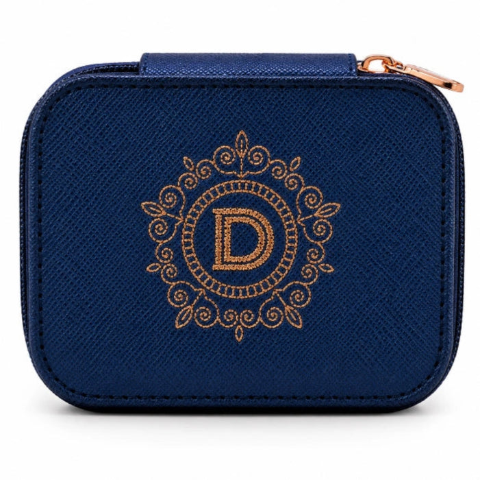 This H & H Gifts Personalised Jewellery Box features a beautiful “D” monogram design made just for her. 