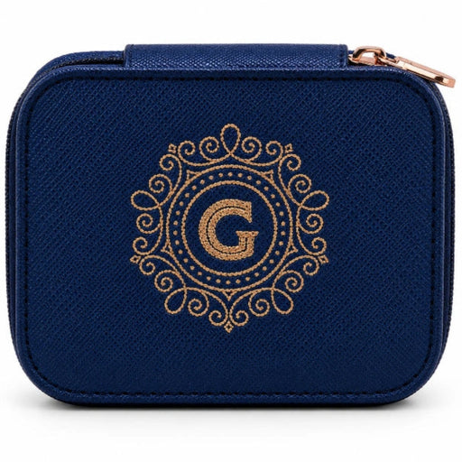 This H & H Gifts Personalised Jewellery Box features a beautiful “G” monogram design made just for her.