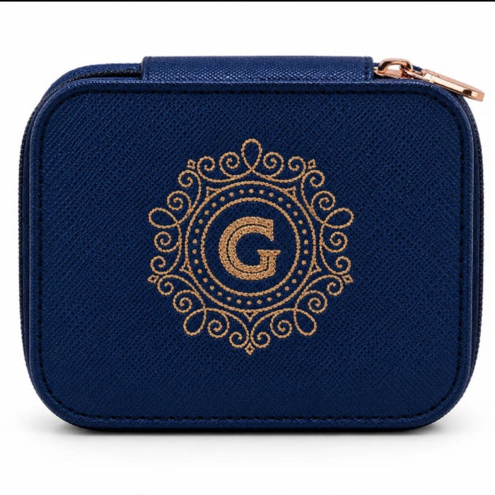 This H & H Gifts Personalised Jewellery Box features a beautiful “G” monogram design made just for her.