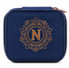 Travel in style with the H & H Gifts Personalised Travel Jewellery Box -N Blue. 