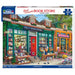 A decorative puzzle box showcasing a vibrant bookstore scene filled with books and reading nooks.