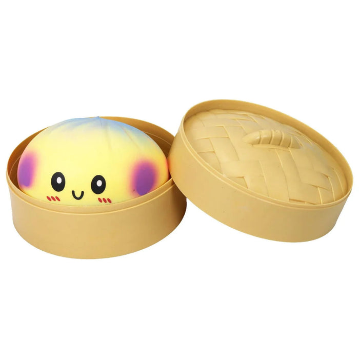 This 6" Jumbo Rainbow Ombre Dumpling Slime Filled Squishy delivers smooth, satisfying sensory fun with every squeeze.
