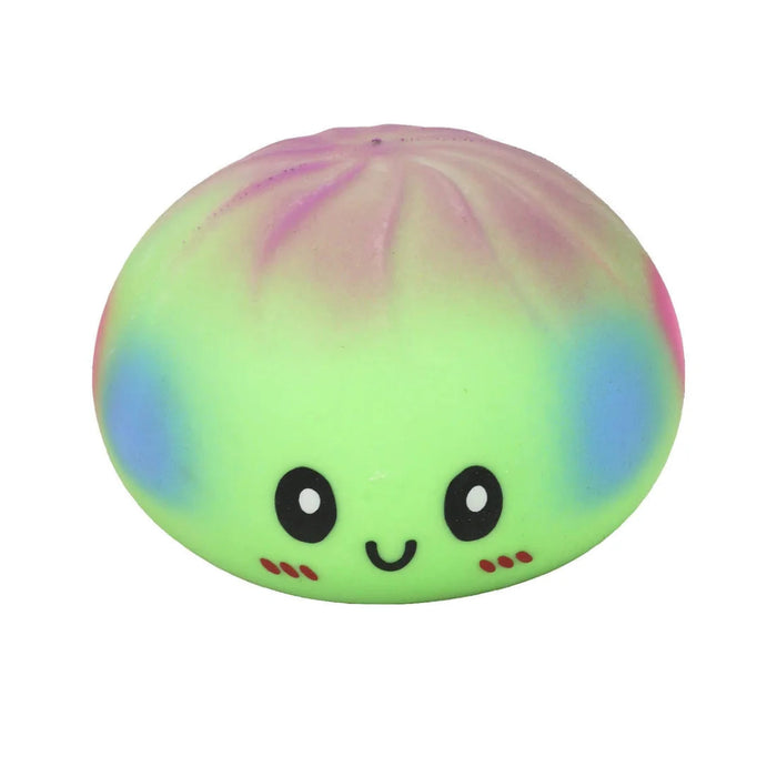 This 6" Jumbo Rainbow Ombre Dumpling Slime Filled Squishy delivers smooth, satisfying sensory fun with every squeeze.