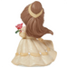 Beautiful buttery yellow gown with holding the enchanted rose.