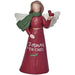 Decorative angel figurine with 'Forever Friends' text on a white background