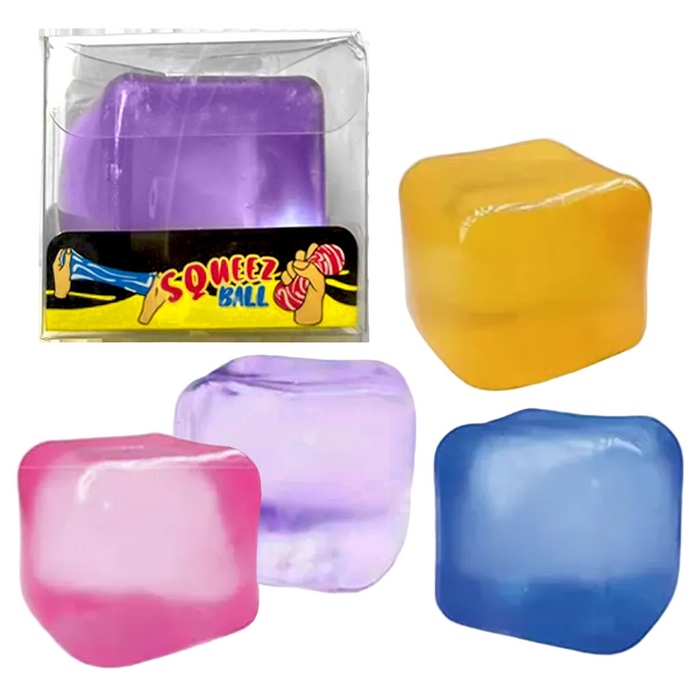 Squishy Toys : Squeeze Crystal Cube- Assorted no choice