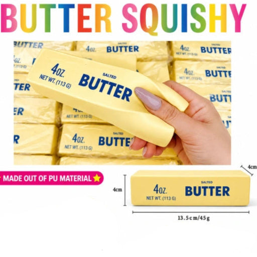Puka Creations serves up pure squishy joy with the Butter Squishy an ultra-soft, slow-rising foam toy shaped like an adorably cute stick of butter.