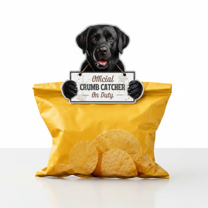 This E & S Pets Labrador Black Chip Clip combines everyday kitchen convenience with a fun Labrador-inspired design.