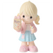 Featuring a charming young girl with pigtails, dressed in a pink jacket and polka-dot skirt, with handmade gift bag labeled Mom.