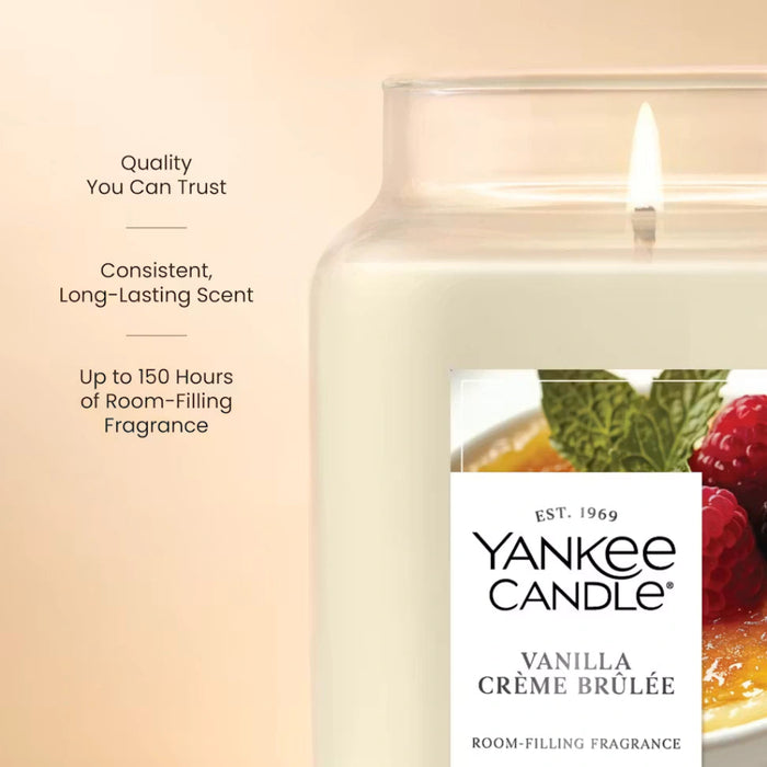 Our Original Large Jar Candle, America’s original scented candle, provides up to 150 hours of consistent room-filling fragrance