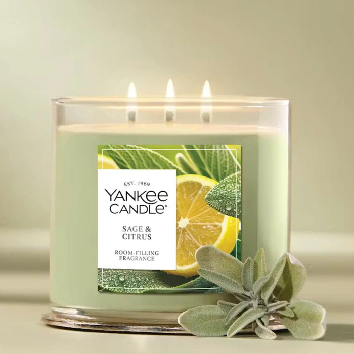 This invigorating scent combines the crisp herbal notes of fresh sage with the bright zest of citrus fruits