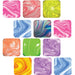 Colorful Fun Doh Swirl Cube squishy toy with a soft slow-rise texture designed for sensory play, stress relief, and fidget fun.