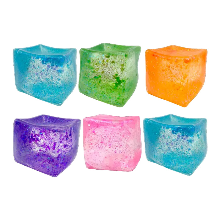 Fun Doh™ Jumbo Squishy Cube sensory squeeze toy with a jumbo cube shape for kids.