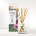 The Yankee Candle Coconut Beach Reed Diffuser Kit is a fruity, tropical home fragrance diffuser. It features salty air, pineapple, fresh coconut, lei blossom, musk, and Tahitian vanilla notes. The starter kit contains a 3.38-fluid-ounce pre-filled glass diffuser and reed sticks. It provides continuous, flame-free home fragrance for up to eight weeks.