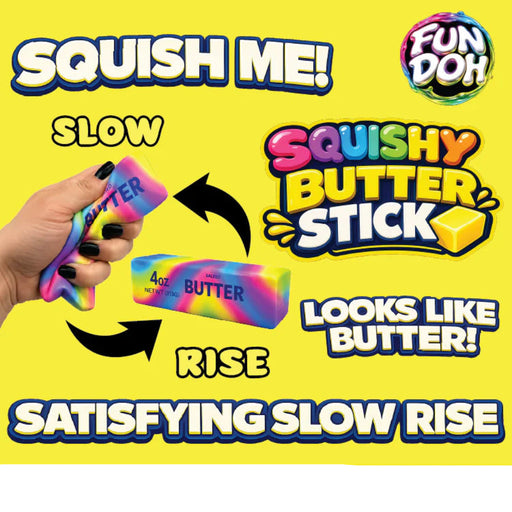 The Slow Rise Rainbow Butter Squishy delivers a burst of color and a deeply satisfying squeeze in one irresistible toy. 