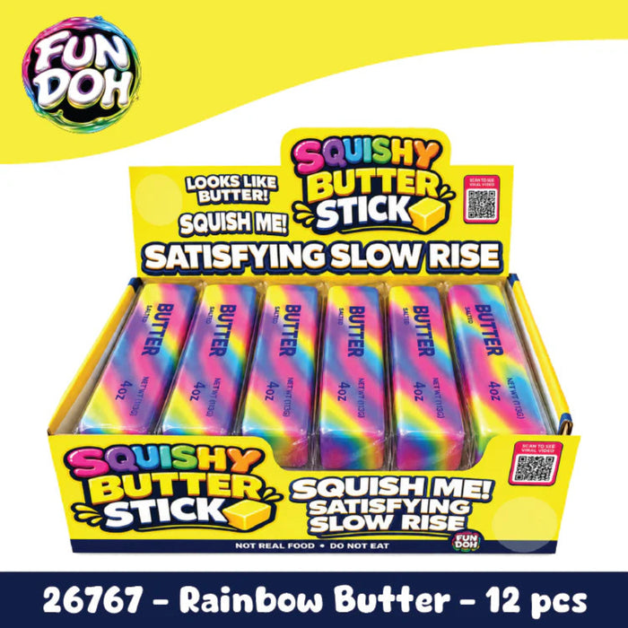 The Slow Rise Rainbow Butter Squishy delivers a burst of color and a deeply satisfying squeeze in one irresistible toy. 