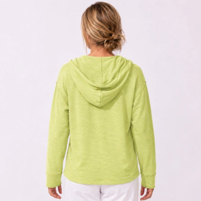 Habitat Modal Spandex Cruising Hoodie - Kiwi combines laid-back comfort with effortless everyday style.