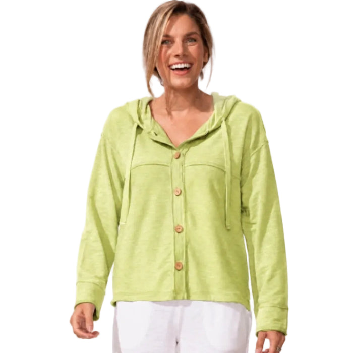 Habitat Modal Spandex Cruising Hoodie - Kiwi combines laid-back comfort with effortless everyday style.