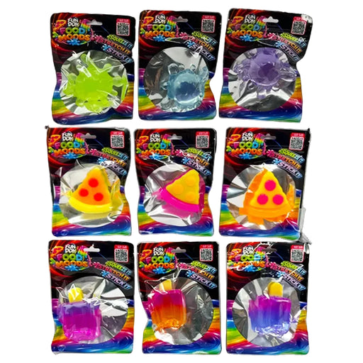 Fun Doh™ Food Moods Squishy Snack Attack food-themed squishy novelty toy for kids.