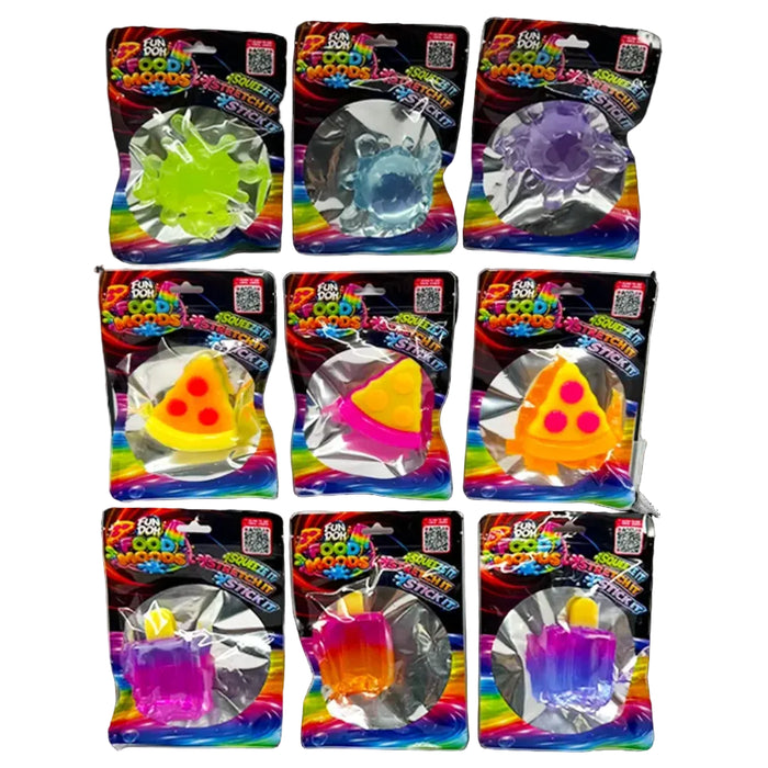 Fun Doh™ Food Moods Squishy Snack Attack food-themed squishy novelty toy for kids.