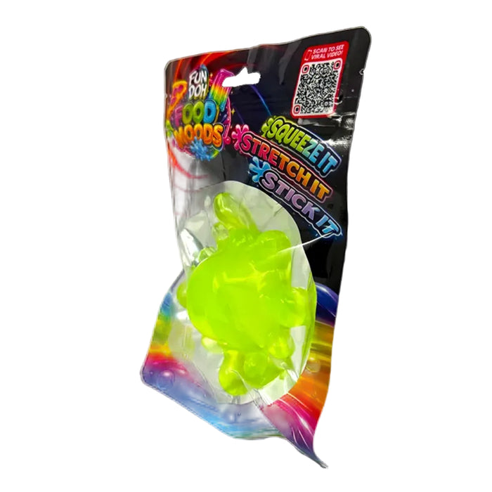 Fun Doh™ Food Moods Squishy Snack Attack food-themed squishy novelty toy for kids.