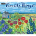 2026 calendar cover with a garden scene and colorful flowers, featuring the brand 'LANG'.