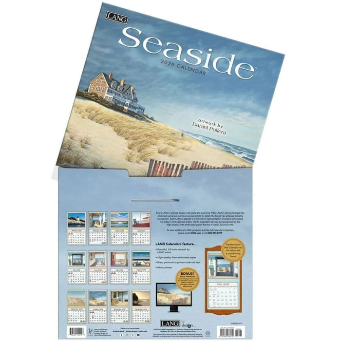 Lang : Seaside 2026 Wall Calendar