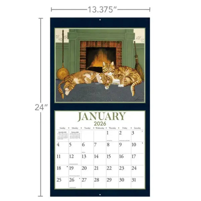 Lang : American Cat 2026 Wall Calendar