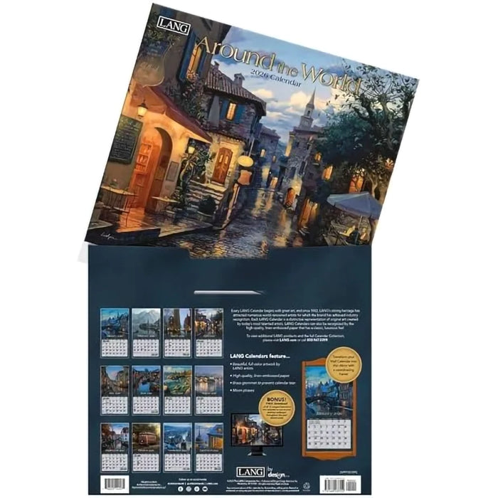 Lang : Around The World 2026 Wall Calendar
