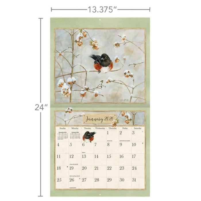 Lang : Birds in the Garden 2026 Wall Calendar