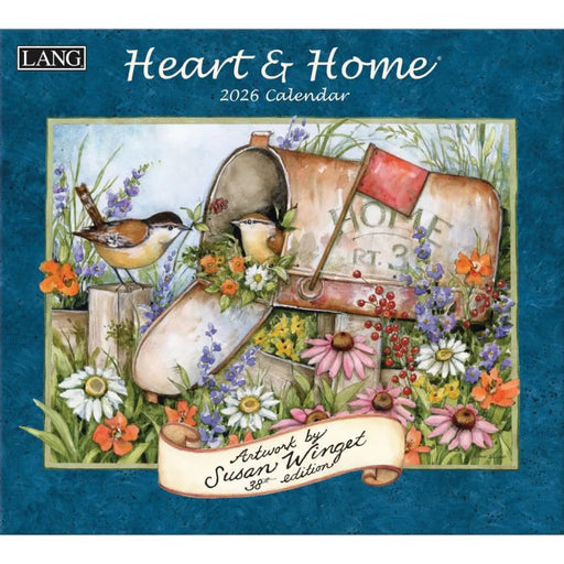  Heart and Home Bird 2026 Wall Calendar