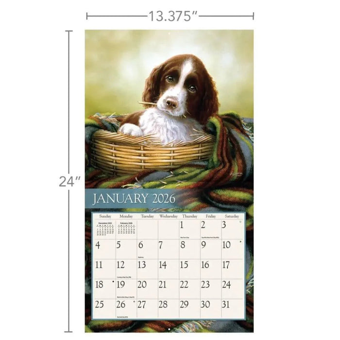 Lang : Love of Dogs 2026 Wall Calendar