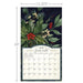 Calendar with a decorative design of leaves and berries, showing January 2023, with dimensions indicated.