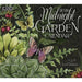 2026 Midnight Garden calendar with butterflies and plants on a dark background