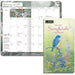 2026-2027 Songbirds planner with calendar and cover featuring a bluebird.