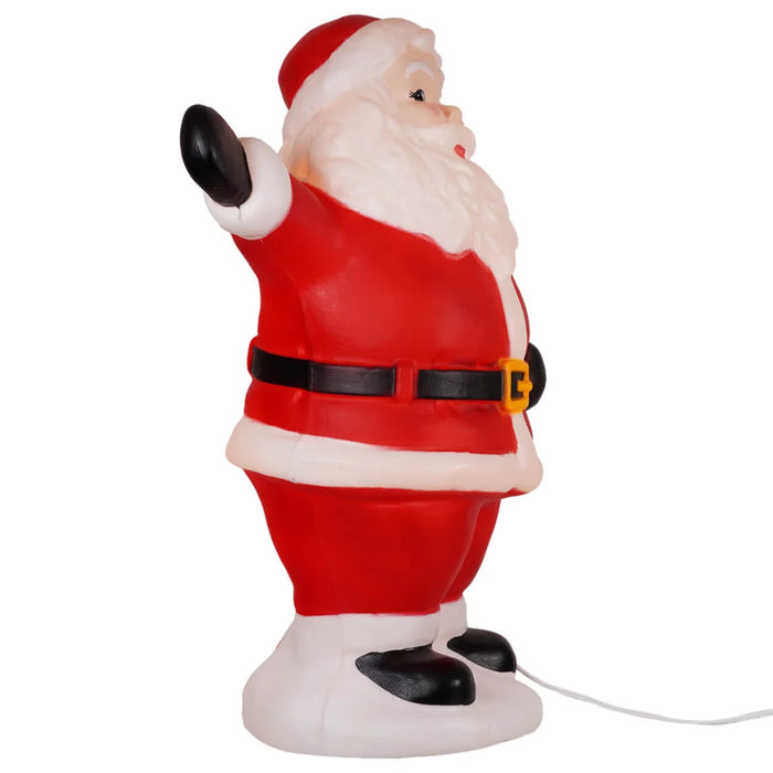 24-inch lighted retro Jolly Santa blow mold outdoor Christmas decoration