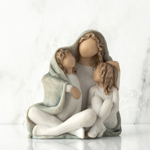 Willow Tree Cozy Close Together We Three hand-painted family of three figurine
