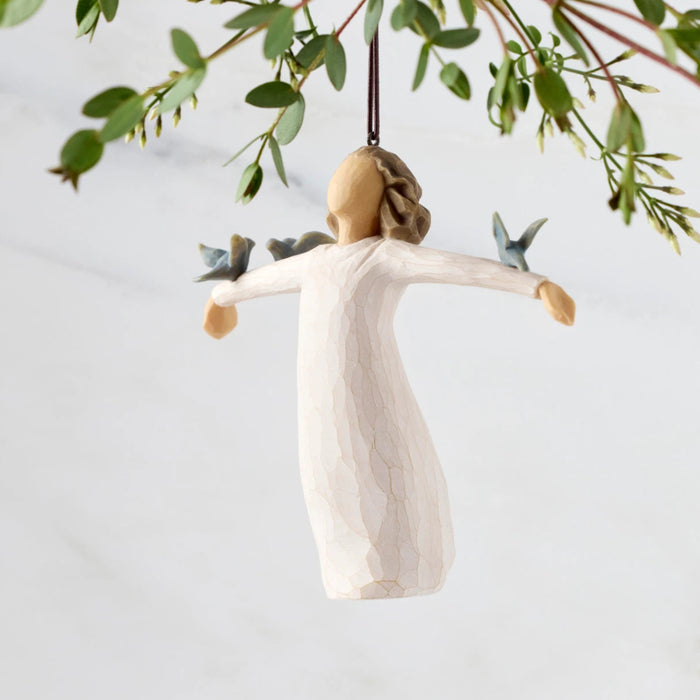 Happiness Ornament with an uplifting design for Christmas tree and holiday décor