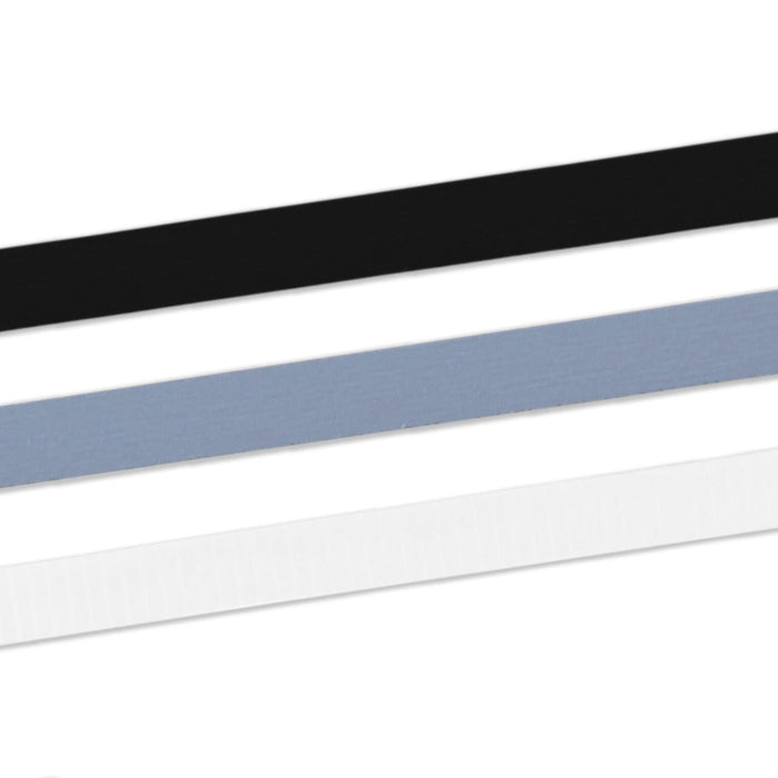 Hallmark : White/Matte Silver/Metallic Black 3-Pack Curling Ribbon, 90' total