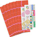 Wavy Pink Plaid on Red Tissue Paper Wrapping Kit