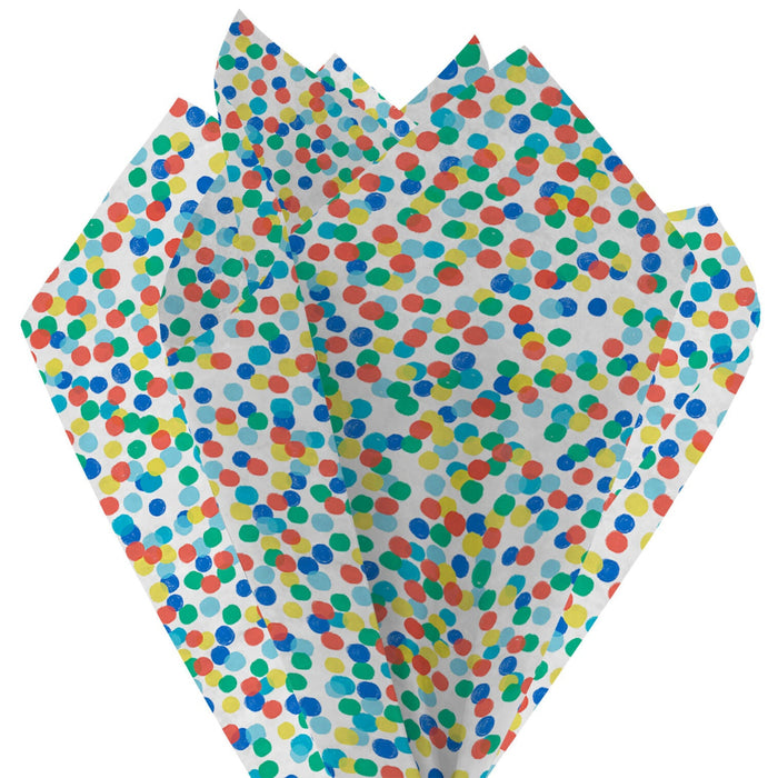 Bright Polka Dots Tissue Paper Wrapping Kit