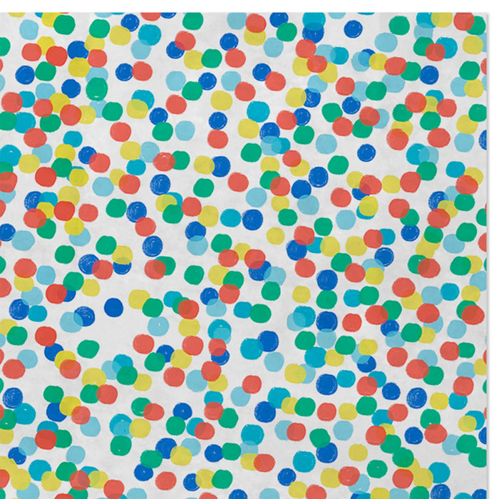 Bright Polka Dots Tissue Paper Wrapping Kit