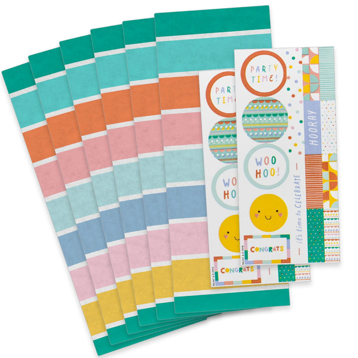 Pastel Stripes Tissue Paper Wrapping Kit
