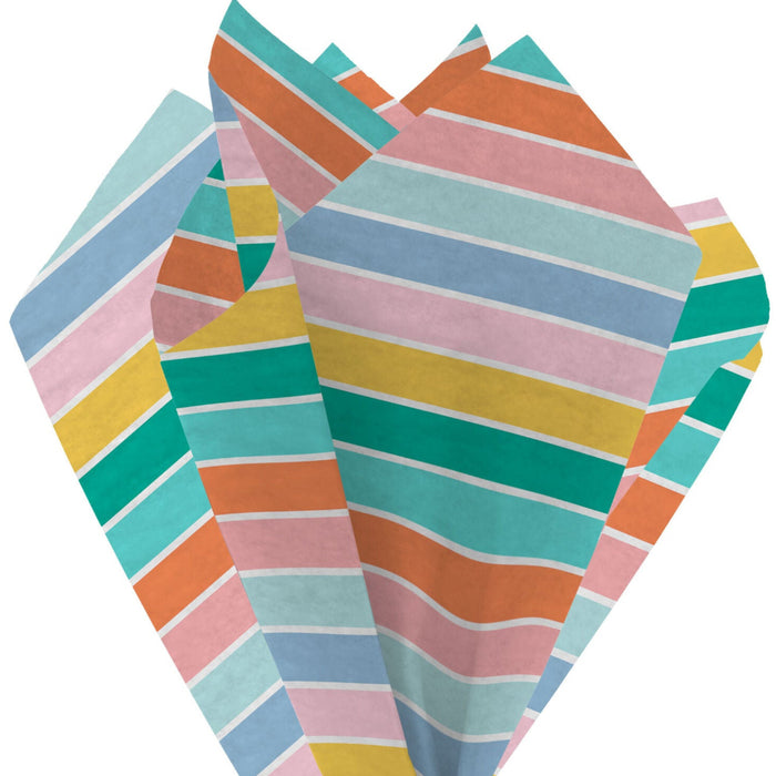 Pastel Stripes Tissue Paper Wrapping Kit