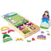 Melissa & Doug princess dress-up set featuring colorful gowns, tiaras, and accessories for imaginative play.